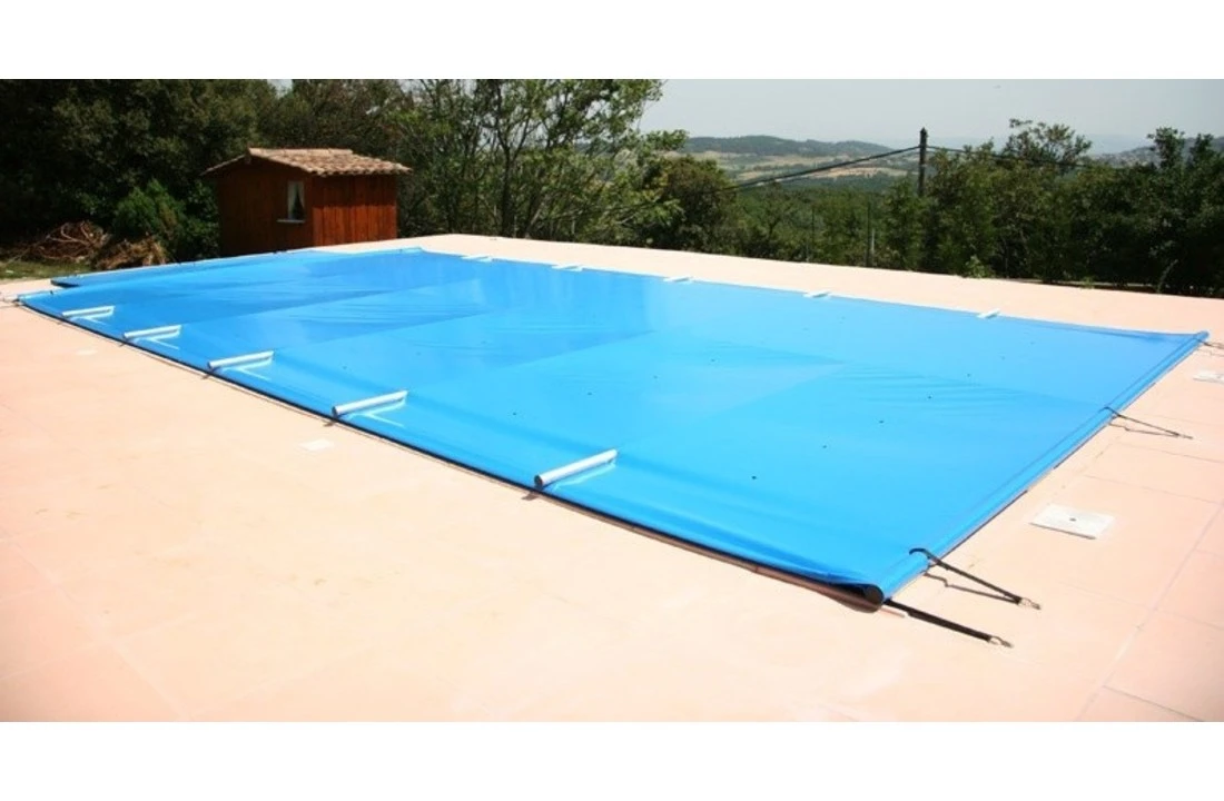 Albon Albliges Easy Light Veiligheids Zwembad Afdekking Blauw/Ivoor - Afbeelding 3