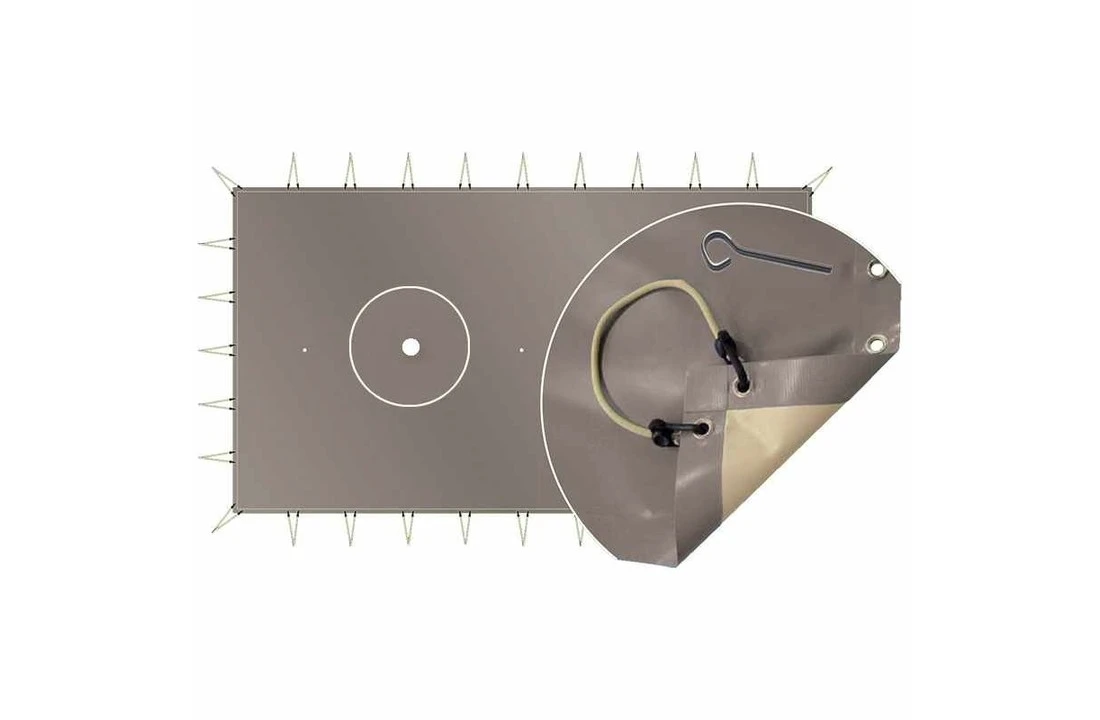 Albon Albliges Zwembad Winterzeil PVC 550gr/m2 Skin Cold C-vormen