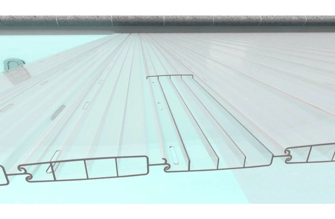 Aquadeck Aquadeck Roldeck Lamellen Polycarbonaat Metallic Solar - Afbeelding 3