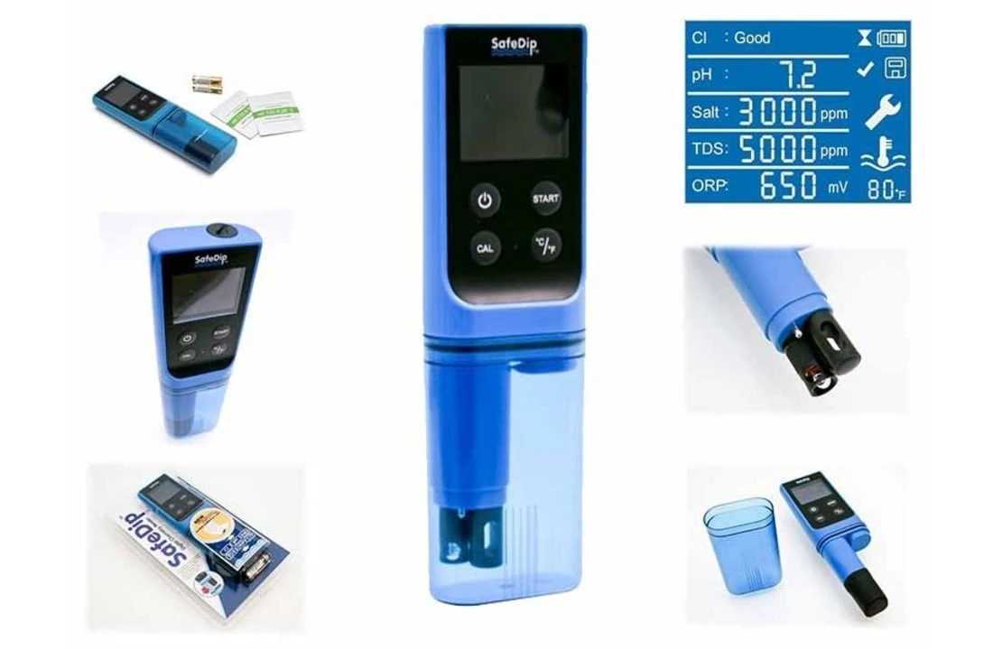 Safedip SafeDip 6-in-1 Digitale Zwembadwater Analyse - Afbeelding 2